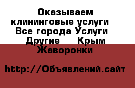 Оказываем клининговые услуги! - Все города Услуги » Другие   . Крым,Жаворонки